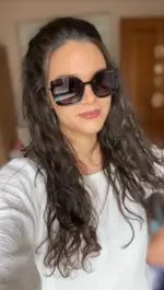 Női szemüvegkeret PGO7340B Clip-on napszemüveg előtéttel - Image 4