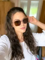 Női szemüvegkeret PGO7430B Clip-on napszemüveg előtéttel - Image 4